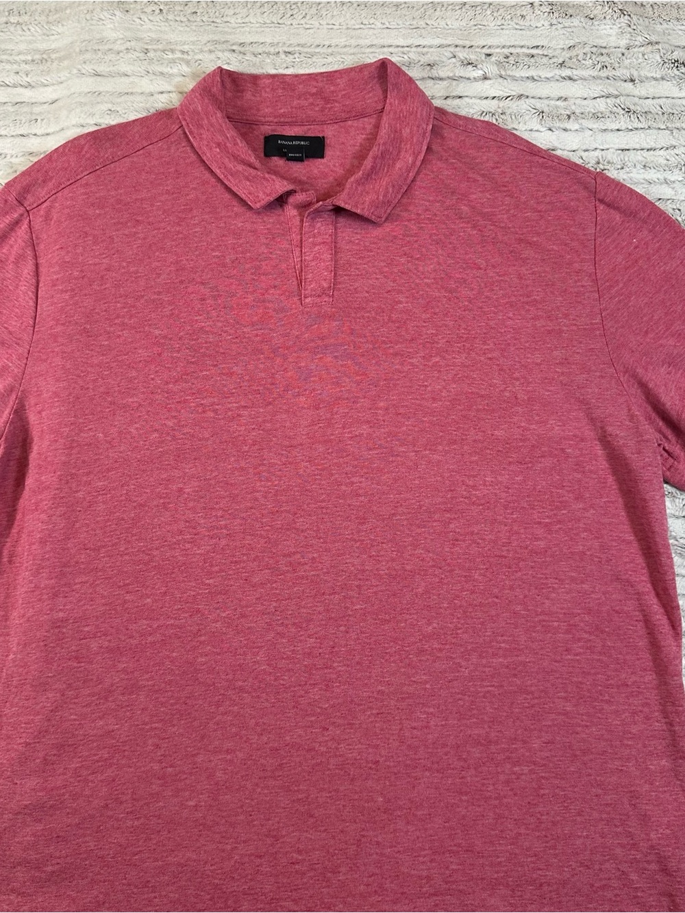Banana Republic Men's Heathered Rose Polo